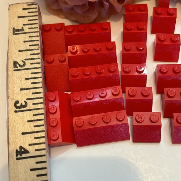 Legos Red LEGO BRICKS 1980s Legos Red LEGOS FROM THE 80s - Picture 11 of 13